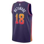 Maillot NBA Phoenix Suns Yuta Watanabe Nike 2023-24 City Edition Violet Swingman - Homme